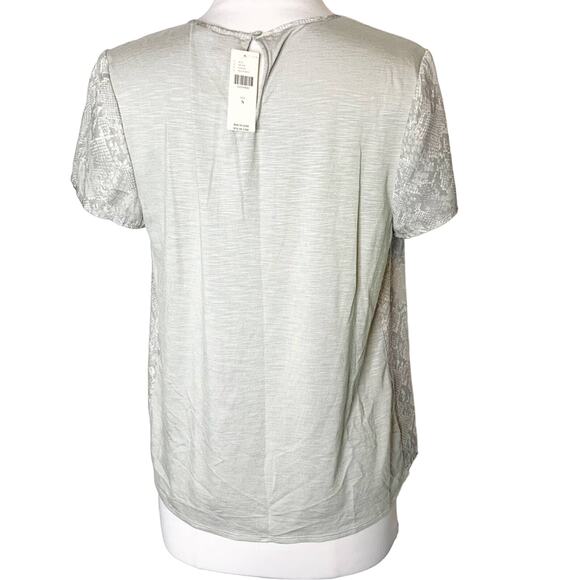 NWT Anthropologie Dolan snakeskin pleat swing top - Picture 8 of 9